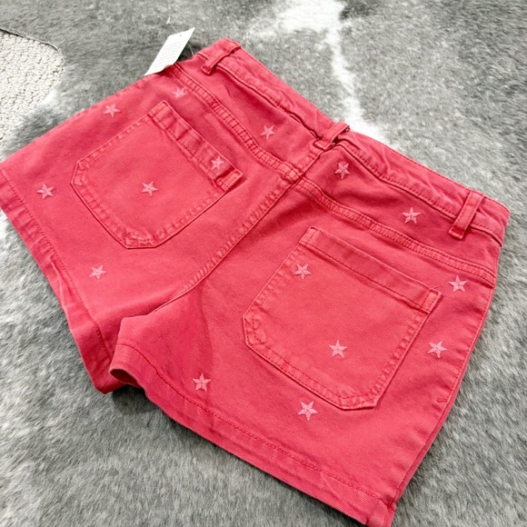 NWT Cat & Jack Americana Star Embroidered Denim Shorts XL 14 - Picture 6 of 11